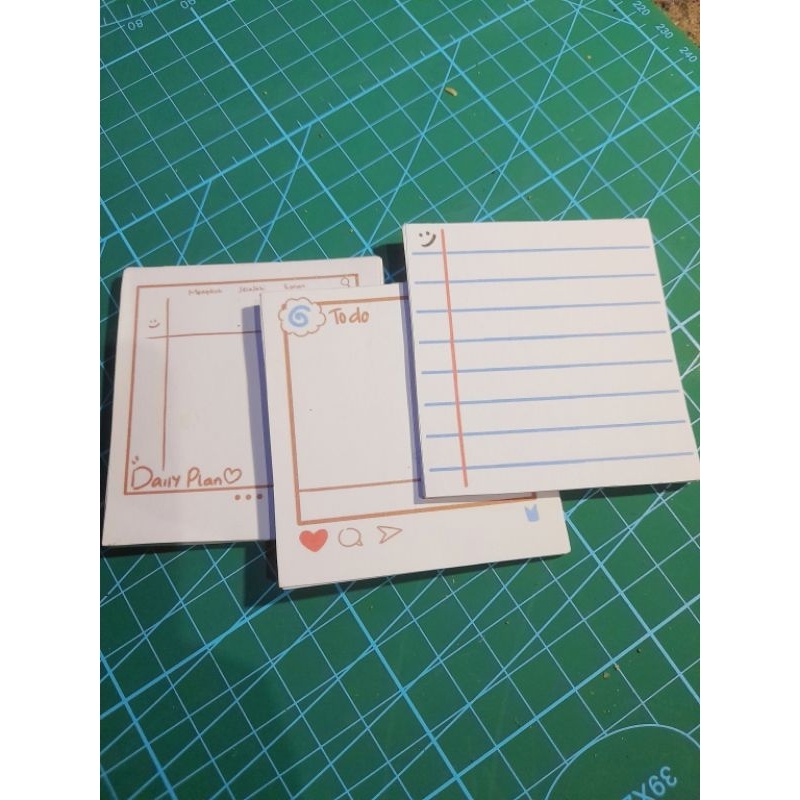 

50 LEMBAR MEMO PAD|DIARY CATATAN ASTETIC LUCU MURMER