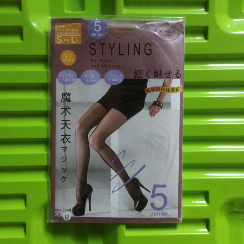 Pantyhose Stocking Zocks Styling Cream 5 Denier