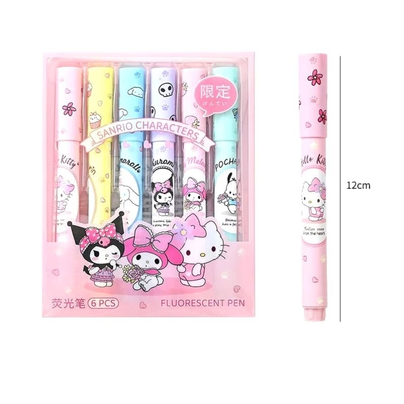 

Stabilo set 6 warna Sanrio/Highlighter Sanrio