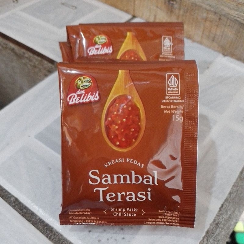 

sambal terasi kreasi pedas dua belibis