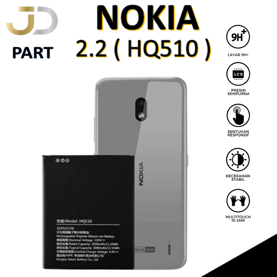BATERAI NOKIA HQ510 Nokia 2.2   Batre Batrai Baterai ORIGINAL 100%