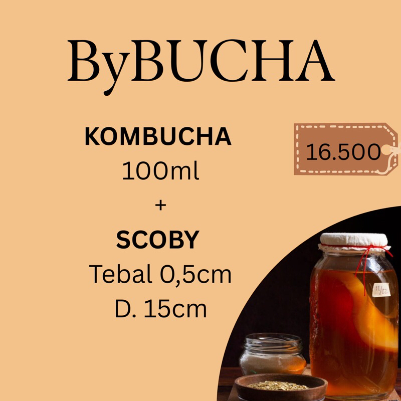 

SCOBY KOMBUCHA DIAMTER 15CM , TEBAL 0,5 , STARTER 100ML