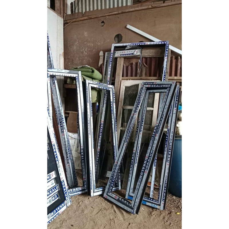 menerima pesanan kusen alumunium pintu sliding dari berbagai jenis ukuran, jendela alumunium ukuran 