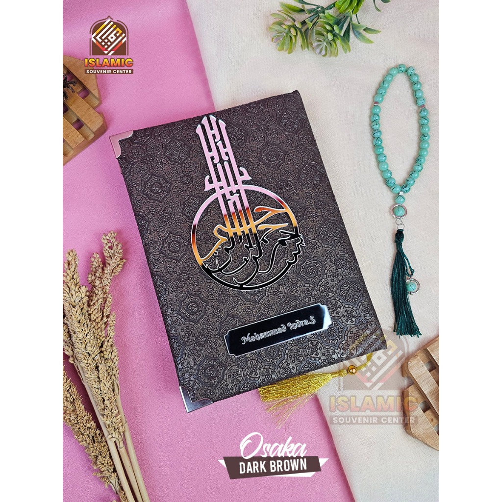 ALQURAN CUSTOM NAMA KULIT OSAKA TEKSTUR TERJEMAHAN TAJWID / QURAN SESERAHAN PERNIKAHAN
