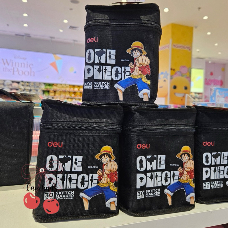 

MINISO x One Piece‼️Deli Sketch Marker / Spidol Sketsa One Piece Double Dual Tip 30 Warna Alcohol Based Warna Cerah EC180-X