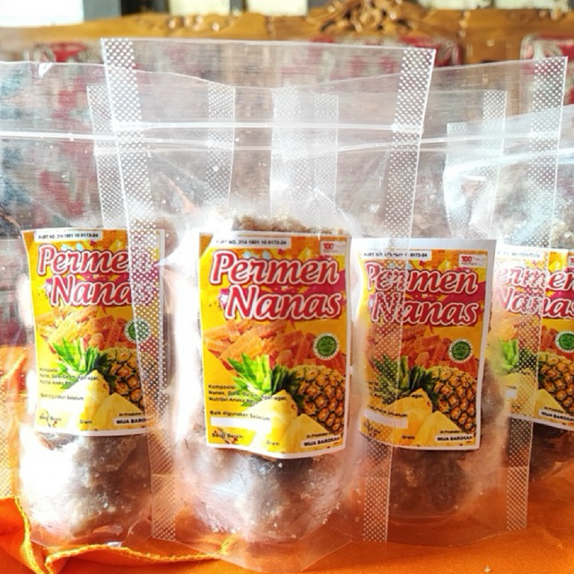 

Jelly Nanas / Permen Manisan Rasa Nanas - Netto 100 Gram
