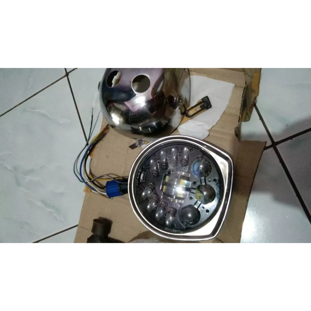 batok lampu van-van mentah PNP daymaker 16 LED autopal PNP cb gl MP Tiger
