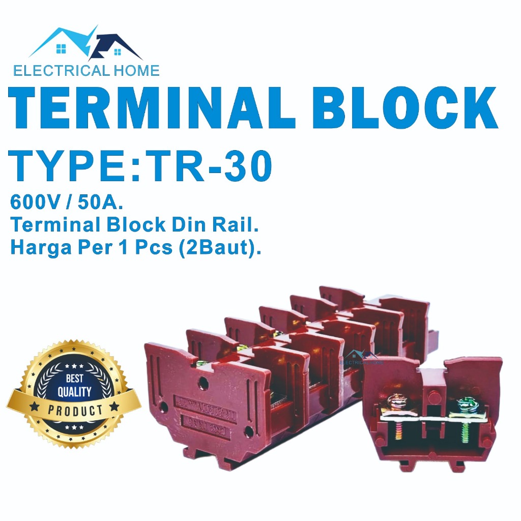 TERMINAL BLOCK TR-30 DIN RAIL MODEL  KASUGA