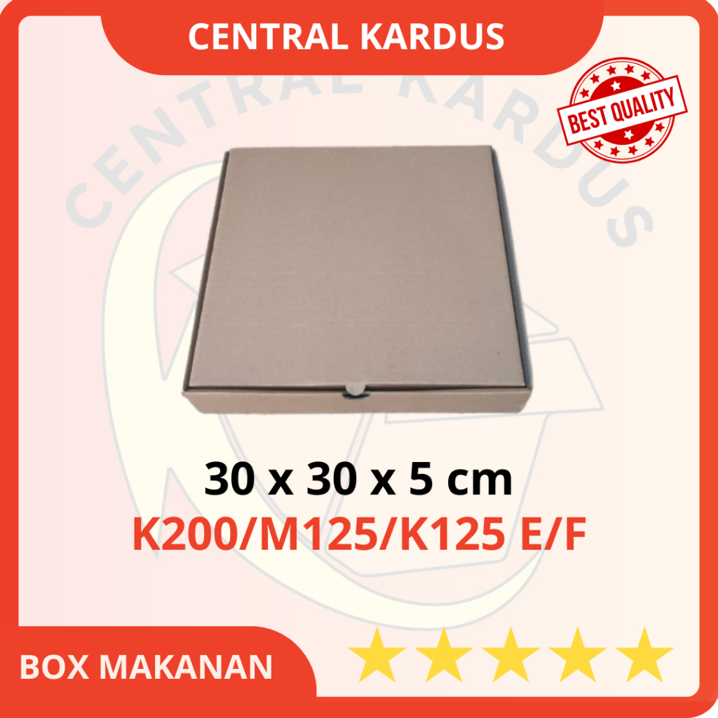 

Box Packing Olshop | Kardus Murah Tebal | Dus Makanan (harga paket 1pcs) Box/Dus/Kardus/Kotak Pizza uk/30x30x5 cm