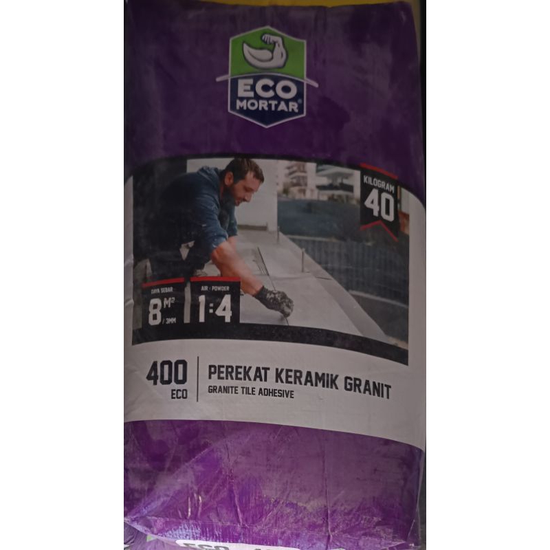 ECO Mortar 400 Perekat Keramik Granit 40 kg