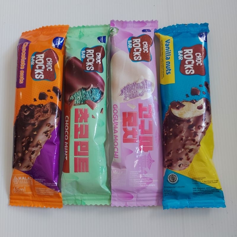 

Khusus Instan Ice Cream Indofood Choc Rocks paket isi 6 rasa campur