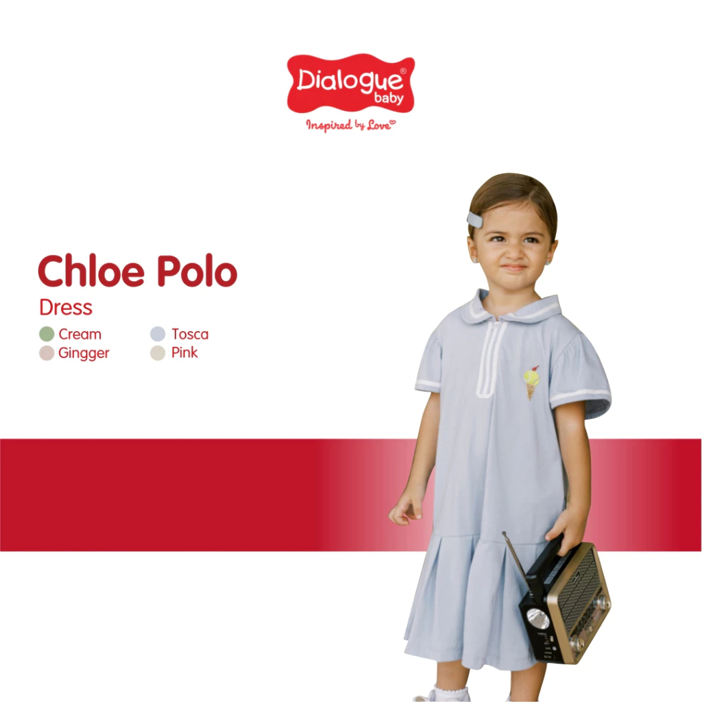 Dialogue Baby Chloe Polo Dress / Dress Bayi & Anak