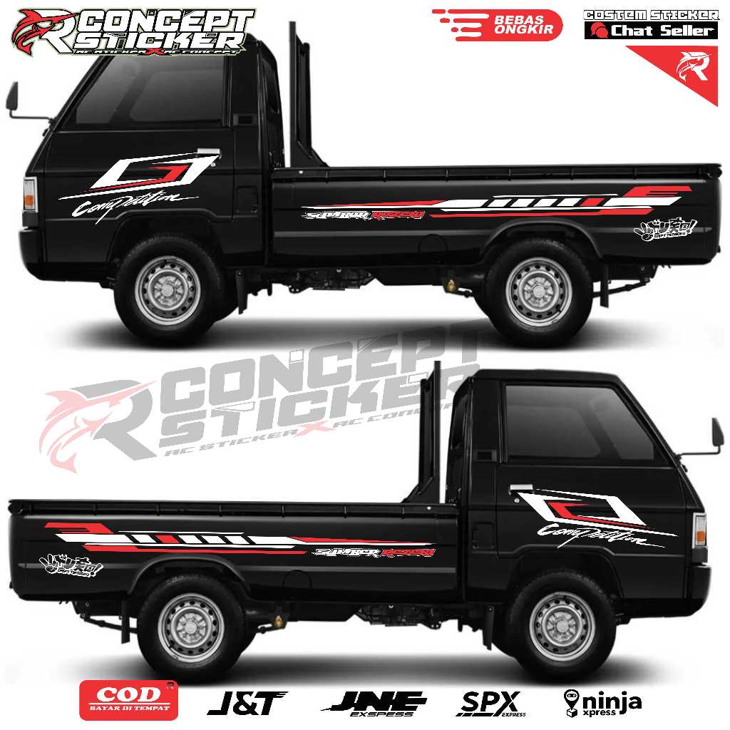Stiker mobil pick up suzuki futura cutting stiker list body bak pick up futura new carry granmax apv