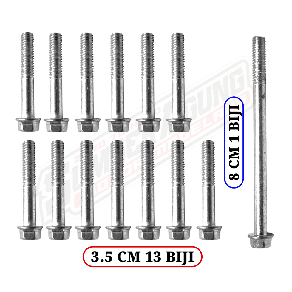 BAUT SET BLOK CVT BAK TUTUP CVT VARIO TECHNO VARIO 110 KARBU 14 PCS