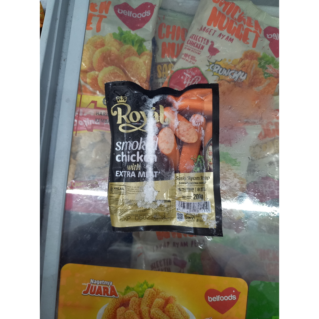 

Frozenfood BELFOODS ROYAL Smoked Chicken/Sosis Ayam Asap 200gr