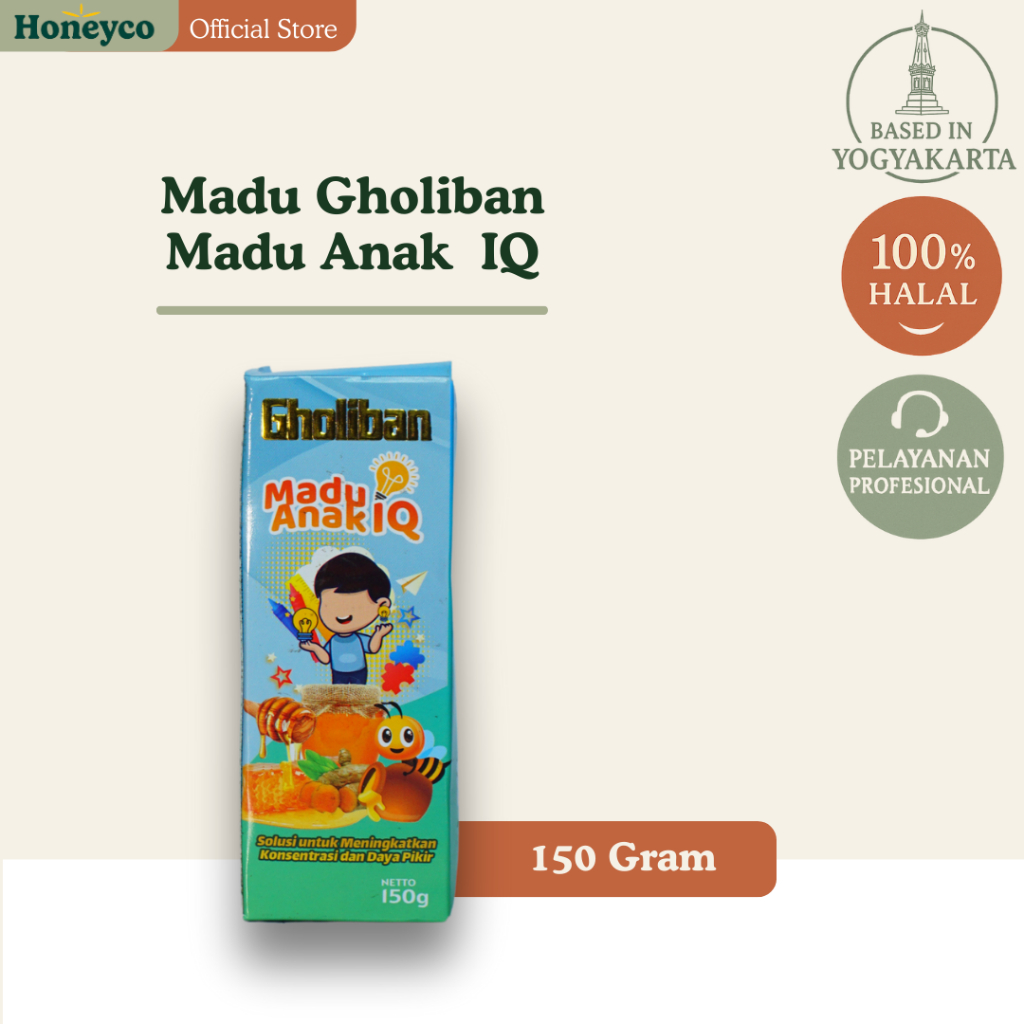 

Madu Anak IQ Gholiban Meningkatkan Konsentrasi dan Daya Pikir Anak | Madu Anak IQ Gholiban 150 gr Anak Dan Dewasa