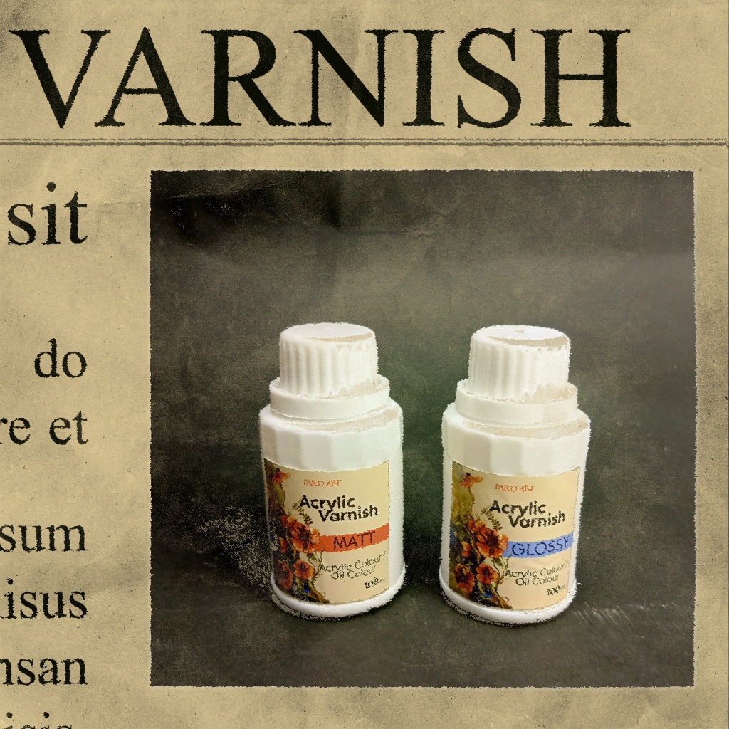 VARNISH ACRYLIC GLOSS / VARNISH ACRYLIC MATT / VARNISH LUKIS AKRILIK 100 ML