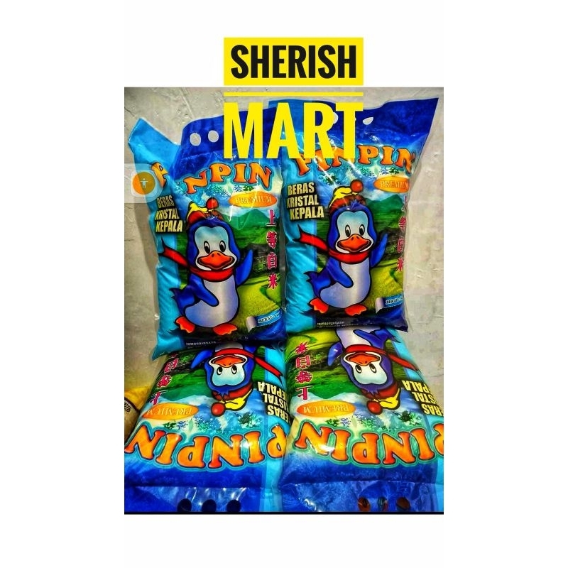 

Beras Pin pin 5Kg x 4 pouch beras premium