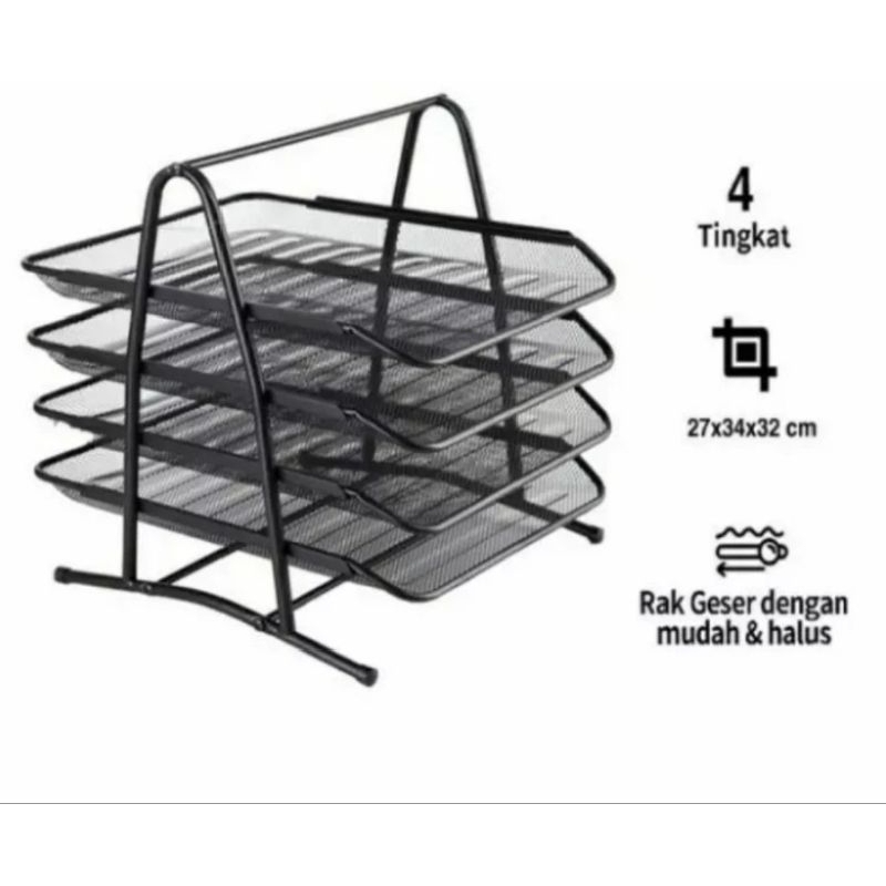 

rak dokumen file tray 4 susun bekas