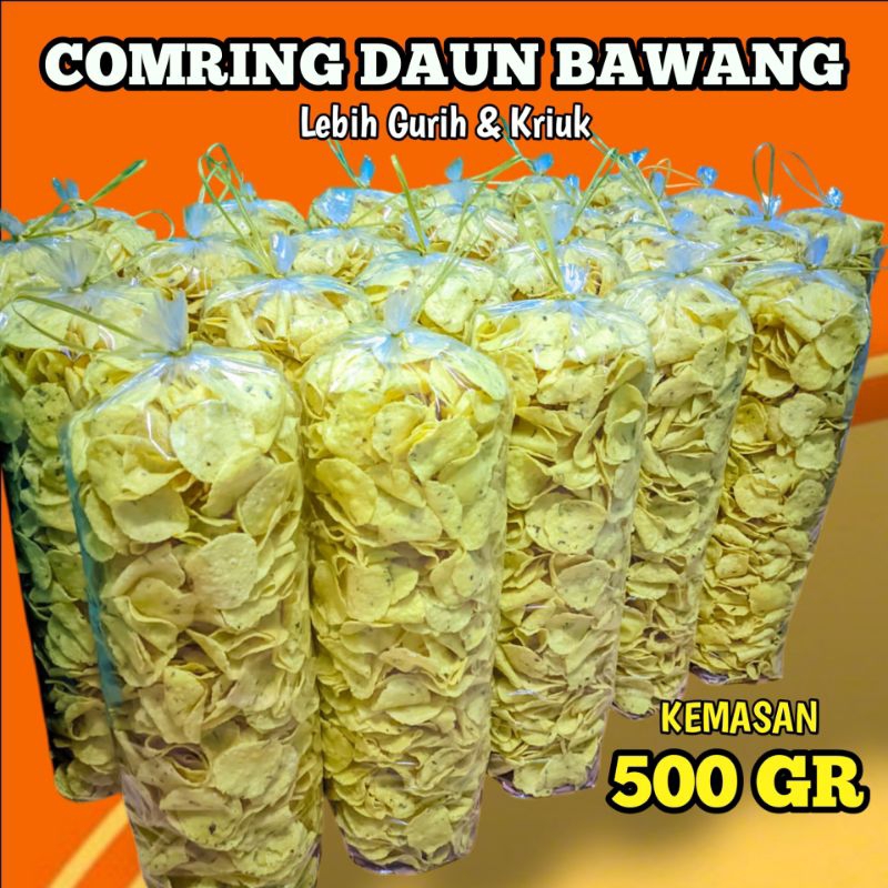 

PROMO 500gr Comring / kecimpring Bawang daun khas Ciamis termurah Gratis Ongkir / keripik singkong