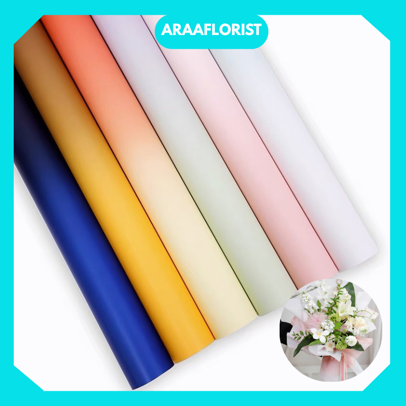 

KB029 20 LEMBAR FLOWER WRAPPING PAPER CELLOPHANE GRADIENT FLORIST Cantik & Bagus