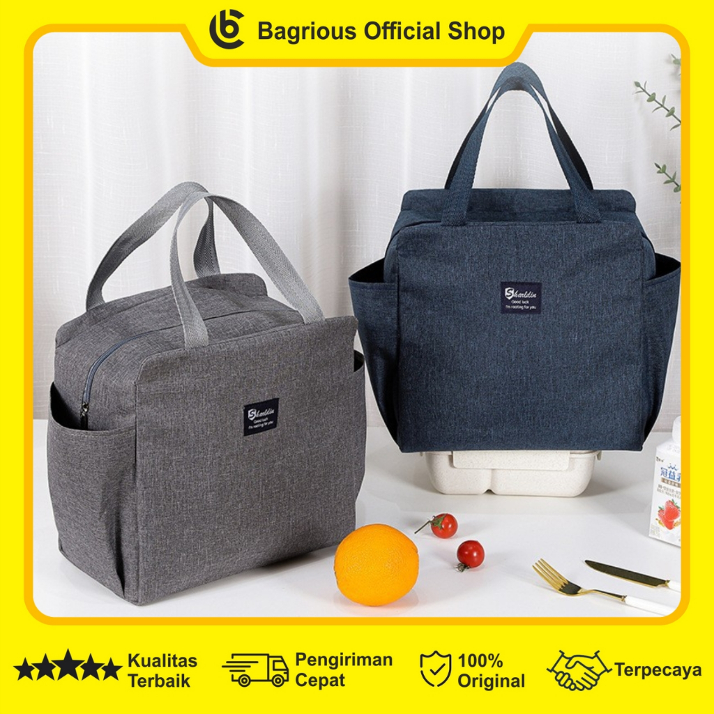 Tas Bekal Makanan Anak Lunch Bag Besar Tempat Bekal Anak Perempuan Laki Laki Tahan Panas dan Dingin 