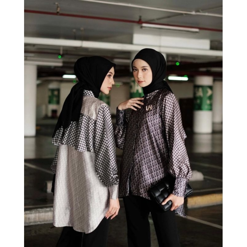 MONOGRAM SHIRT ORI BY VANILLA HIJAB