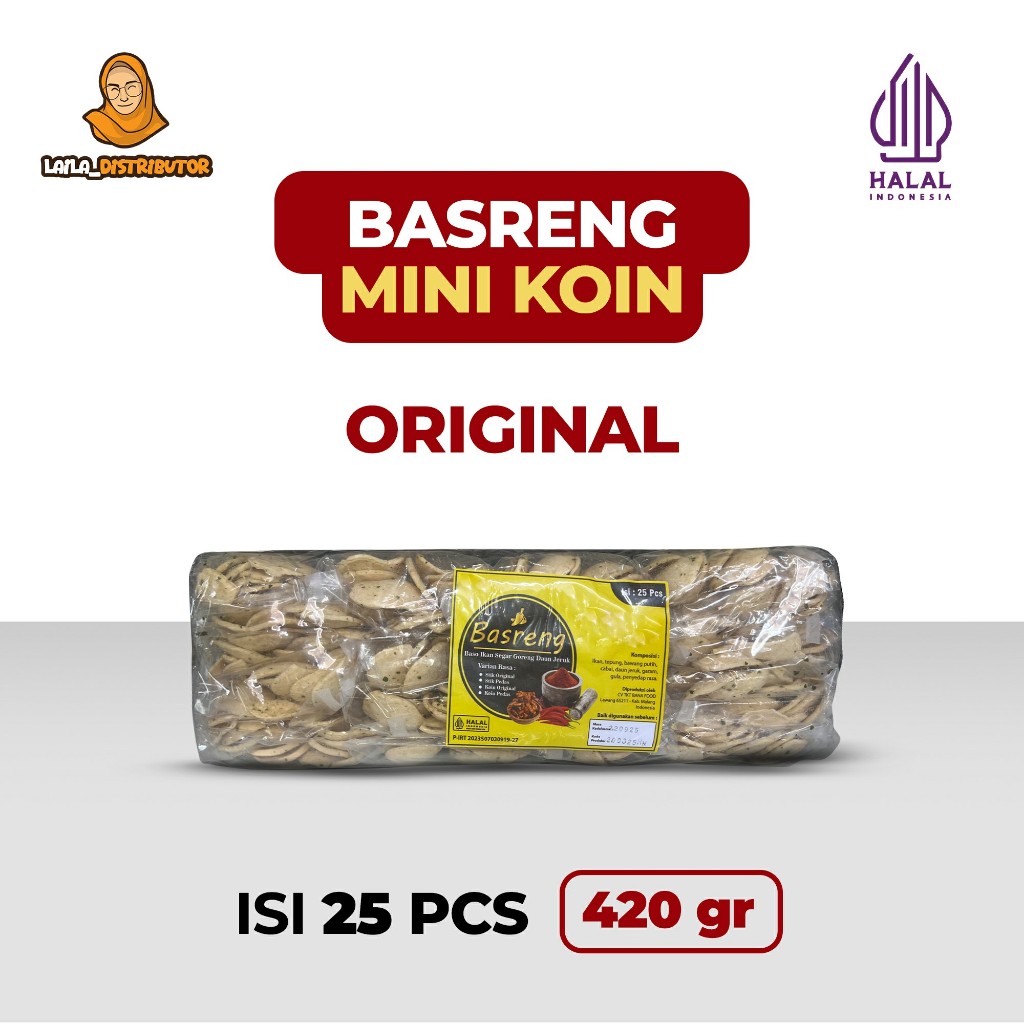 

Basreng Mini Koin Original / Isi 25 PCS 420 Gram