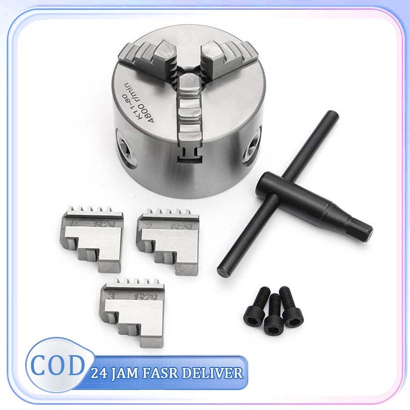 Claw Bubut 3 Jaw Chuck Bubut 3 Inch Claw Jaw 3 Bubut K11 80