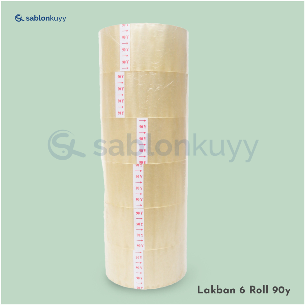 

Selotip Lakban Bening 1 Roll (6 buah) Tantape 90Yard