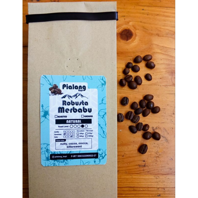 

Kopi Robusta Merbabu proses Natural, Grade 1