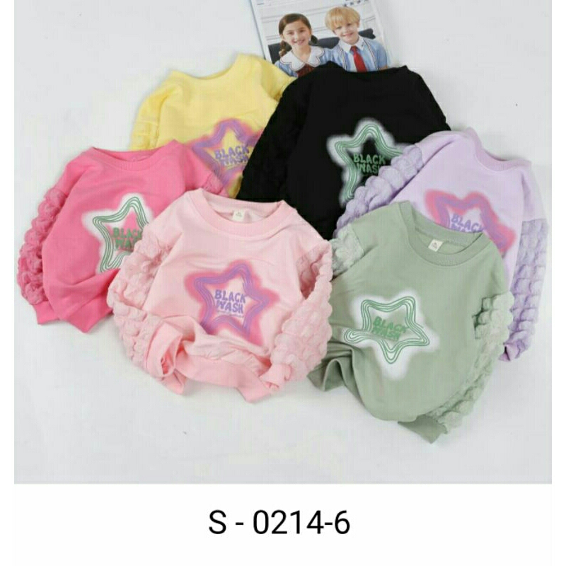 Sweater Anak Cewek Import Motif Star Size 8-18 Bulan