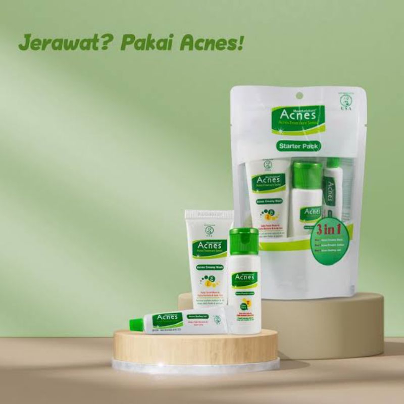 Acnes Starter Pack 3IN1 3 Dalam 1 Paket