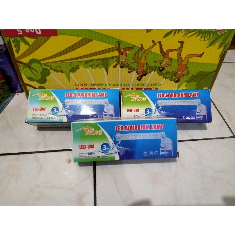 YANG LAMPU LED AQUARIUM 3 WATT / LAMPU AQUARIUM TEMPEL 3 WATT