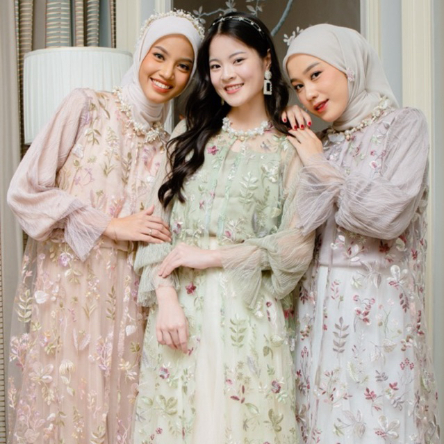 Abinaya - Safiyya Lace OUTER | mewah cantik elegan kondangan pesta kekinian brokat lace