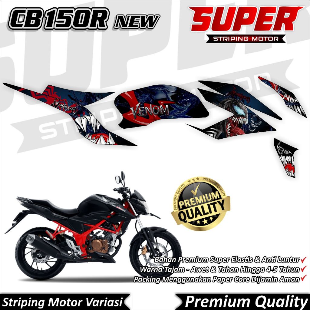 Stiker CB150r New 2019 Anti Luntur keren Striping CB150r New 2019 Striping Honda CB150r New 2019 Ven