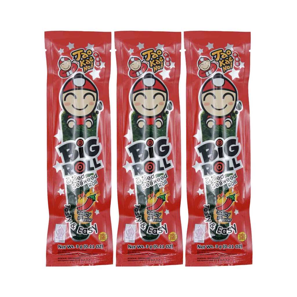 

3Pcs Tao Kae Noi Big Roll Spicy Flavour 3 Gram