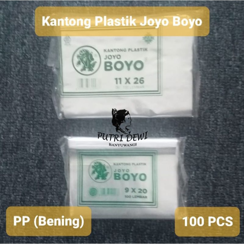 Kantong Plastik Joyo Boyo PP/Bening 100pcs