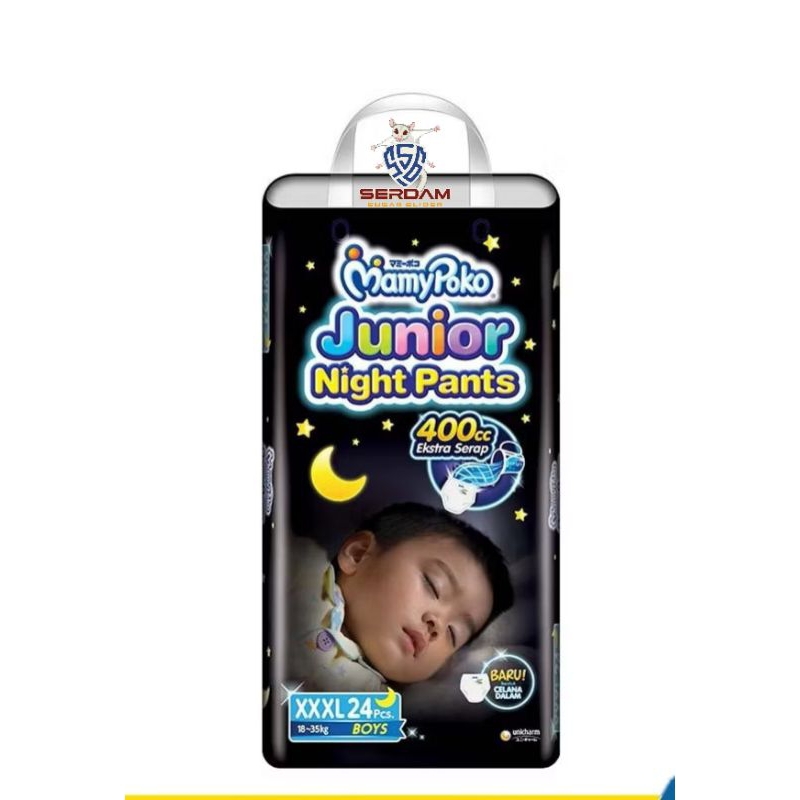 JNP 3XL / XXXL ECER SATUAN Mamypoko Junior Night pants