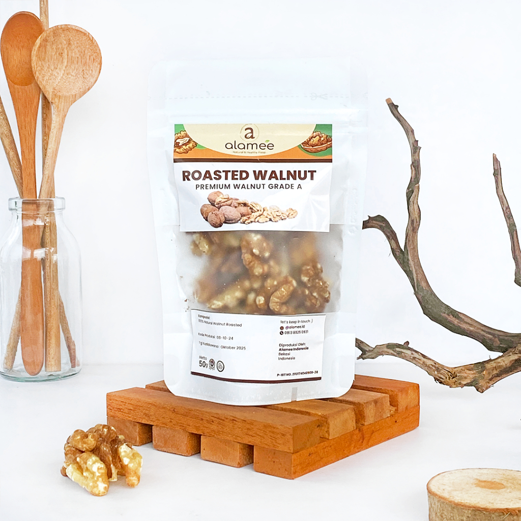 

ALAMEE Walnut Roasted Kacang Panggang Alami Organik Oven Matang Mini 50gr