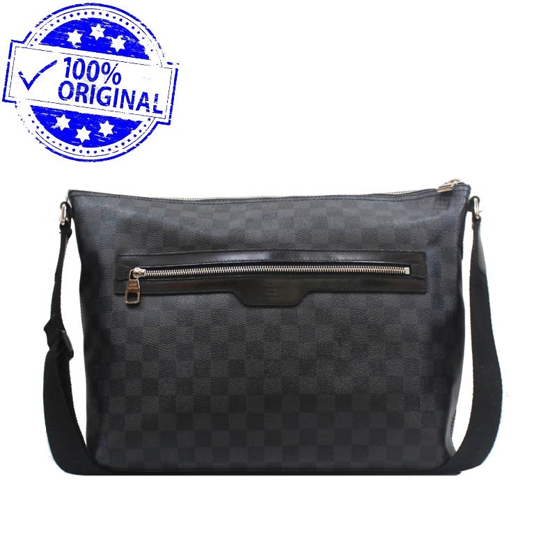 Preloved Louis Vuitton LV Mick Black Damier Graphite Men Messenger Bag 2011