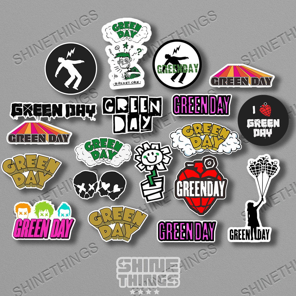 

Sticker band Green Day || Stiker music greenday untuk helm laptop