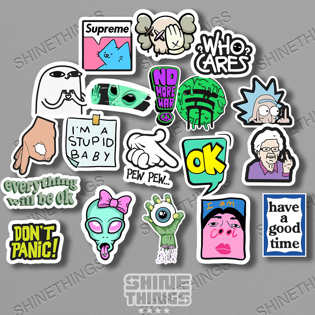 stiker brand hypebeast aesthetic sticker case hp