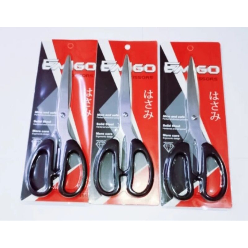 

Gunting Emigo Htam Alat Potong Gunting Kain Kertas Emigo Sedang Kecil Stainless