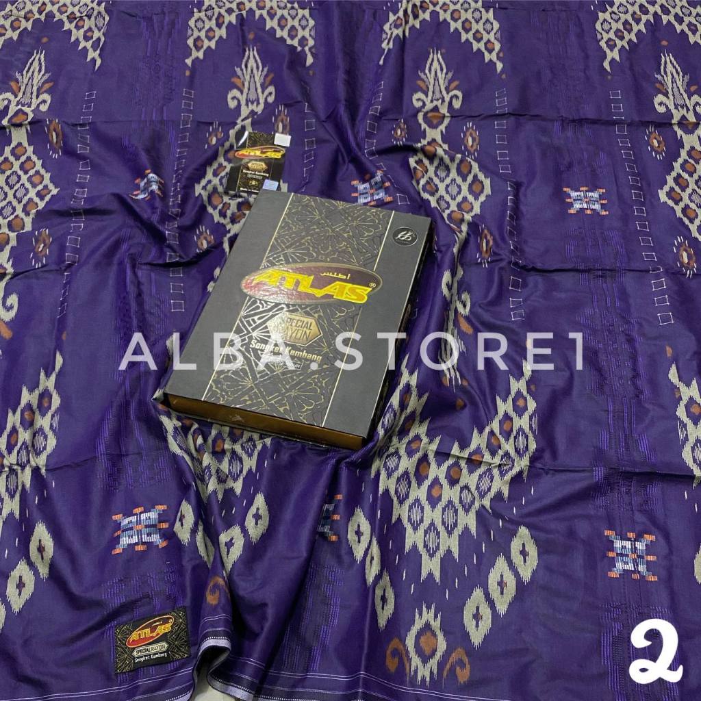 Sarung ATLAS Special Rayon Songket Kembang/ Atlas Idaman Songket 570 Terbaru ATLAS Universal Kotak 6