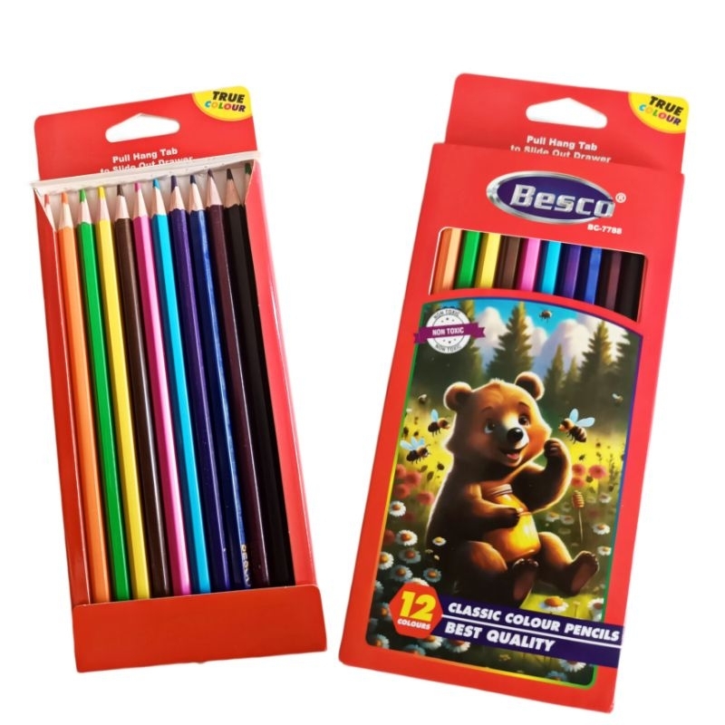 

Pensil 12 Warna Besco Bc-7788/Pensil Warna Murah/PensilWarna 12 Panjang