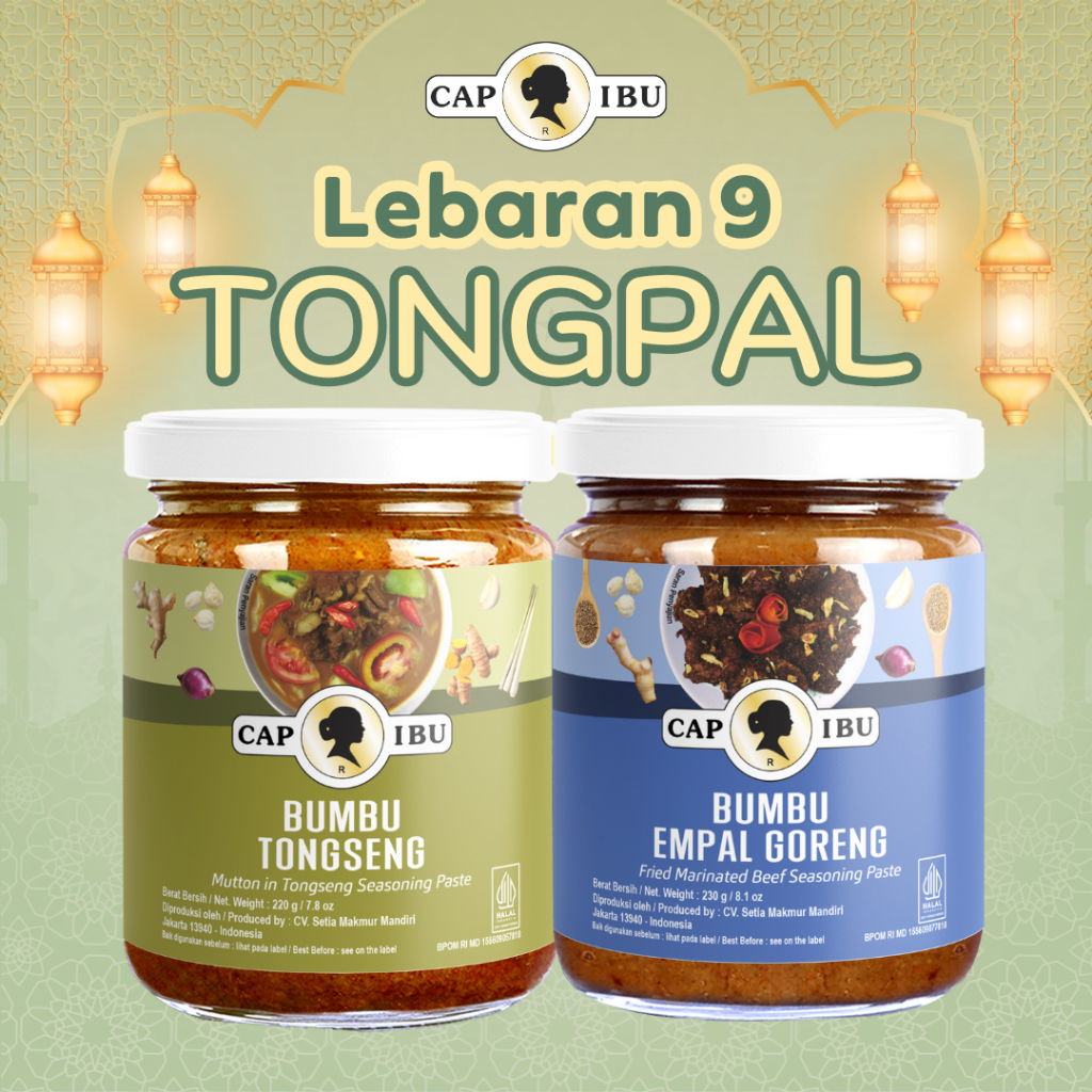 

CAP IBU Bumbu Combo Lebaran 9 (TongPal) Tongseng dan Sate Empal Goreng
