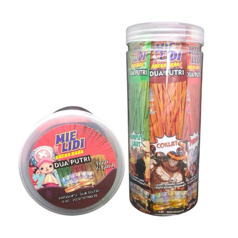 

MIE LIDI isi 20Pcs aneka rasa BERHADIAH cap dua putri Camilah renyah snack