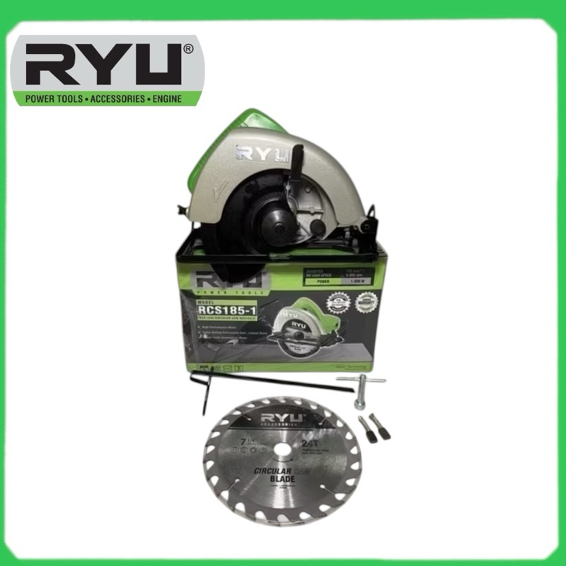 mesin potong kayu ryu / circular saw rcs 185-1 ryu / mesin potong gergaji kayu 7 inch
