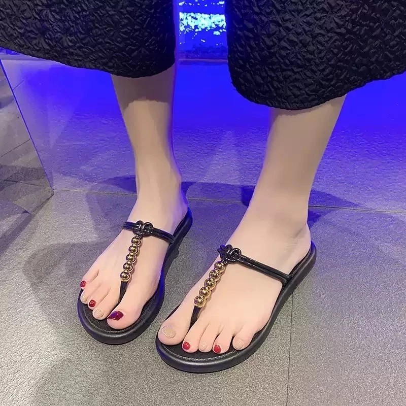 Sandal Jepit Wanita Karet Jelly Import Kekinian Sandal Terbaru Mutiara Fashion Sandal Uk.37-41